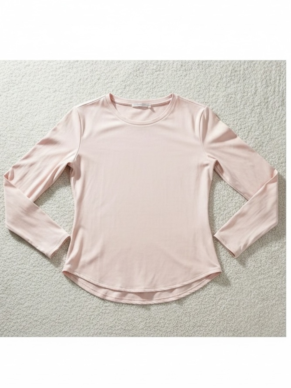 NWT Yogalicious Ultra Lush Ada Long Sleeve Performance Tee Peach - Medium